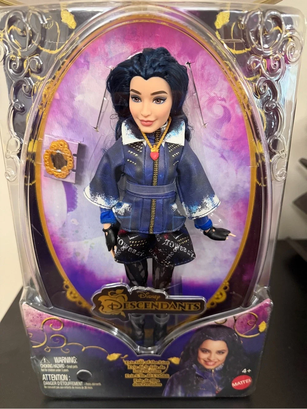 Disney Descendants Evie Doll in Purple & Black Outfit